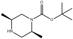 (2S,5S)-2,5-DIMETHYL-PIPERAZINE-1-CARBOXYLIC ACID TERT-BUTYL ESTER Structural