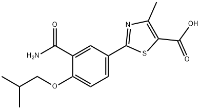 2-[3-(AMinocarbonyl)-4-(2-Methylpropoxy)phenyl]-4-Methyl-5-thiazolecarboxylic Acid Structural