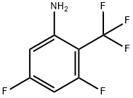 3,5-DIFLUORO-2-TRIFLUOROMETHYL-PHENYLAMINE Structural