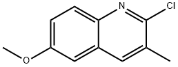 2-CHLORO-6-METHOXY-3-METHYL-QUINOLINE Structural