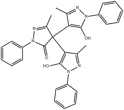 3H-Pyrazol-3-one, 2,4-dihydro-4,4-bis(5-hydroxy-3-Methyl- 1-phenyl-1H-pyrazol-4-yl)-5-Methyl-2-phenyl-