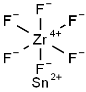 stannous hexafluorozirconate(IV) Structural