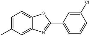 Benzothiazole, 2-(3-chlorophenyl)-5-Methyl- Structural