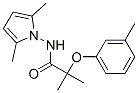N-(2,5-dimethylpyrrol-1-yl)-2-methyl-2-(3-methylphenoxy)propanamide Structural