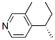 Pyridine, 3-methyl-4-(1-methylpropyl)-, (S)- (9CI) Structural