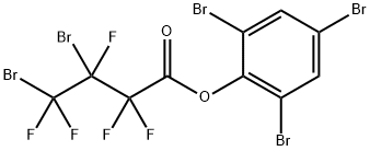 2,4,6-TRIBROMOPHENYL 3,4-DIBROMOPENTAFLUOROBUTYRATE Structural