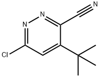 3-PYRIDAZINECARBONITRILE, 6-CHLORO-4-(1,1-DIMETHYLETHYL)- Structural