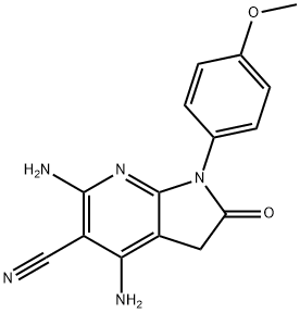 4,6-DIAMINO-1-(4-METHOXY-PHENYL)-2-OXO-2,3-DIHYDRO-1H-PYRROLO[2,3-B]PYRIDINE-5-CARBONITRILE