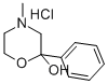 4-METHYL-2-PHENYL-2-MORPHOLINOL HYDROCHLORIDE Structural