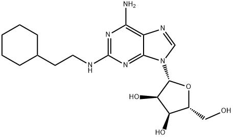 2-((2-cyclohexylethyl)amino)adenosine Structural