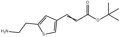 TERT-BUTYL 3-[5-(2-AMINO-ETHYL)-THIOPHEN-3-YL]-ACRYLATE Structural