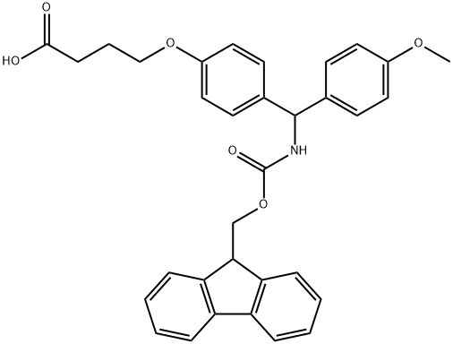 FMOC-4-METHOXY-4'-(GAMMA-CARBOXYPROPYLOXY)-BENZHYDRYLAMINE