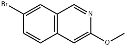 7-Bromo-3-methoxyisoquinoline Structural