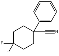 Cyclohexanecarbonitrile, 4,4-difluoro-1-phenyl- Structural