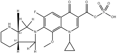 rac cis-Moxifloxacin-d4 Acyl Sulfate (Discontinued) see M745032 Structural