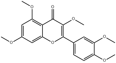 QUERCETIN-3,5,7,3',4'-PENTAMETHYL ETHER Structural