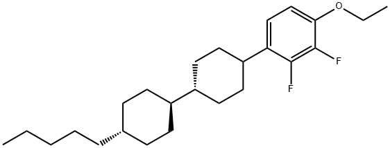 TRANS,TRANS-4''-(4-ETHOXY-2,3-DIFLUORO-PHENYL)-4-PENTYL-BICYCLOHEXYL Structural