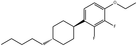 TRANS-1-ETHOXY-2,3-DIFLUORO-4-(4-PENTYL-CYCLOHEXYL)-BENZENE Structural