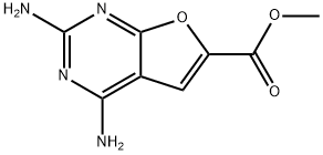 Furo[2,3-d]pyrimidine-6-carboxylic acid, 2,4-diamino-, methyl ester (9CI) Structural