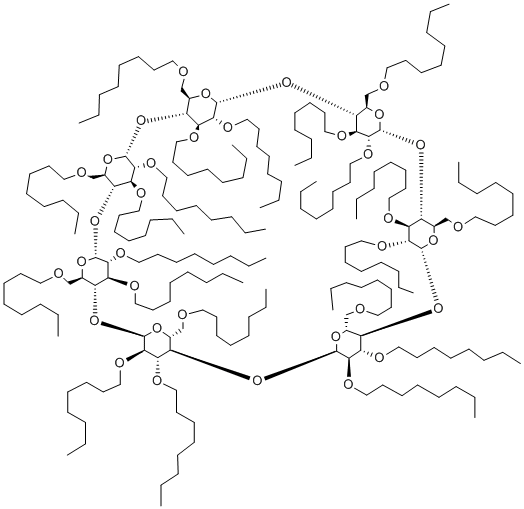 HEPTAKIS(2,3,6-TRI-O-''OCTYL)-BETA-CYCLODEXTRIN Structural