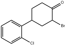 Cyclohexanone, 2-broMo-4-(2-chlorophenyl)- Structural