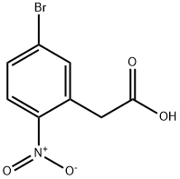 5-Bromo-2-nitrophenylacetic acid Structural