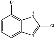 4-Bromo-2-chloro-1H-benzimidazole Structural