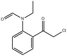 Formamide,  N-[2-(chloroacetyl)phenyl]-N-ethyl-  (9CI) Structural