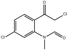 Formamide,  N-[5-chloro-2-(chloroacetyl)phenyl]-N-methyl-  (9CI) Structural