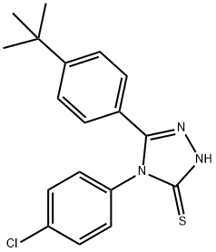 5-[4-(TERT-BUTYL)PHENYL]-4-(4-CHLOROPHENYL)-4H-1,2,4-TRIAZOLE-3-THIOL