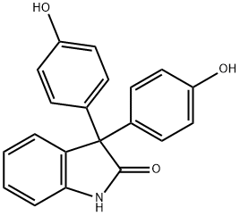 3,3-BIS(P-HYDROXYPHENYL)OXINDOLE Structural