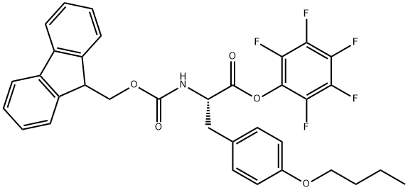 FMOC-TYR(TBU)-OPFP Structural