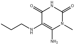 6-AMINO-5-PROPYLAMINO-1-METHYLURACIL Structural