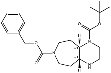 RaceMicOctahydro-pyrazino[2,3-d]azepine-1,7-dicarboxylicacid7-benzylester1-tert-butyl ester Structural