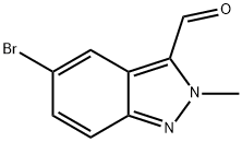 5-Bromo-2-methyl-2H-indazole-3-carbaldehyde Structural