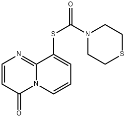 S-(4-Oxo-4H-pyrido(1,2-a)pyrimidin-9-yl) 4-thiomorpholinecarbothioate