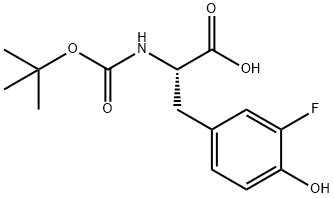 N-BOC-3-FLUORO-L-TYROSINE Structural