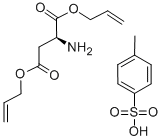 L-ASPARTIC ACID BIS-ALLYL ESTER P-TOLUENESULFONATE SALT Structural