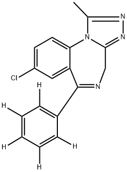 ALPRAZOLAM-D5 Structural