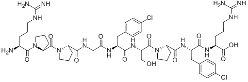 (P-CHLORO-PHE5,8)-BRADYKININ Structural