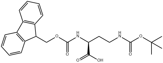 FMOC-DAB(BOC)-OH Structural