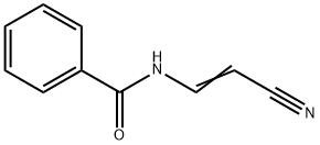 Benzamide,  N-(2-cyanoethenyl)- Structural