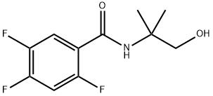 2,4,5-TRIFLUORO-N-(1-HYDROXY-2-METHYLPROPAN-2-YL)BENZAMIDE Structural