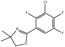 2-(3-CHLORO-2,4,5-TRIFLUOROPHENYL)-4,5-DIHYDRO-4,4-DIMETHYLOXAZOLE Structural