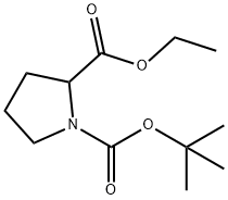 BOC-DL-PROLINE ETHYL ESTER Structural