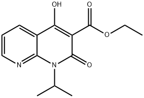 ethyl 4-hydroxy-1-isopropyl-2-oxo-1,2-dihydro-1,8-naphthyridine-3-carboxylate Structural