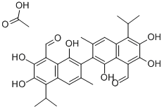 Gossypol-acetic acid Structural