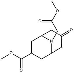 Methyl 3-(methoxycarbonyl)-7-oxo-9-azabicyclo[3.3.1]nonane-9-acetate Structural