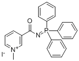 Pyridinium, 1-methyl-3-(((triphenylphosphoranylidene)amino)carbonyl)-,  iodide