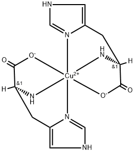 copper bis(histidinate) Structural